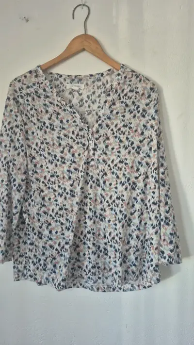 Blusa estampada de manga larga University - miniatura 1