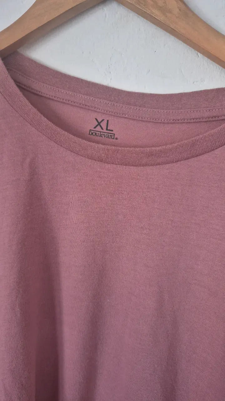 Polera rosada talla XL para hombre - 2