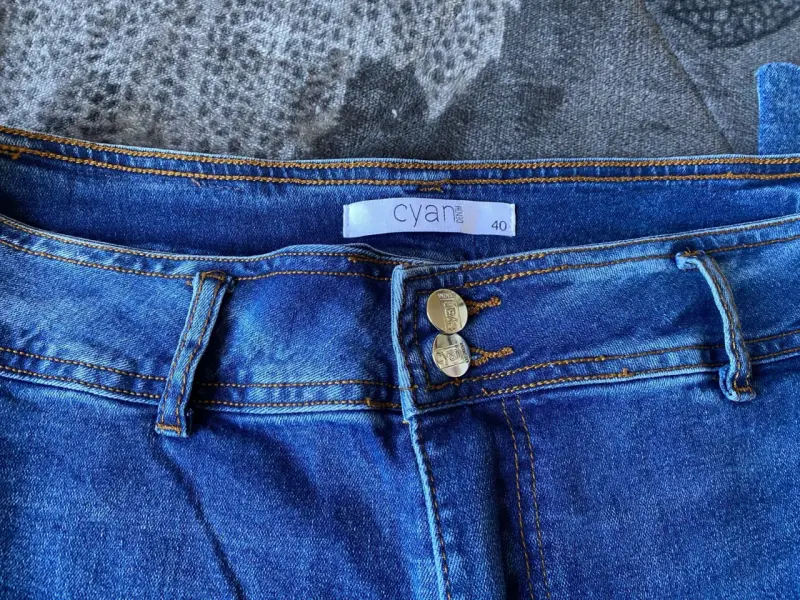 Jeans azul mujer talla 40 Cyan - 2