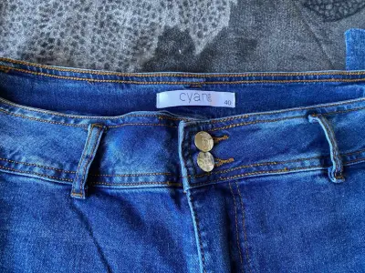 Jeans azul mujer talla 40 Cyan - miniatura 2
