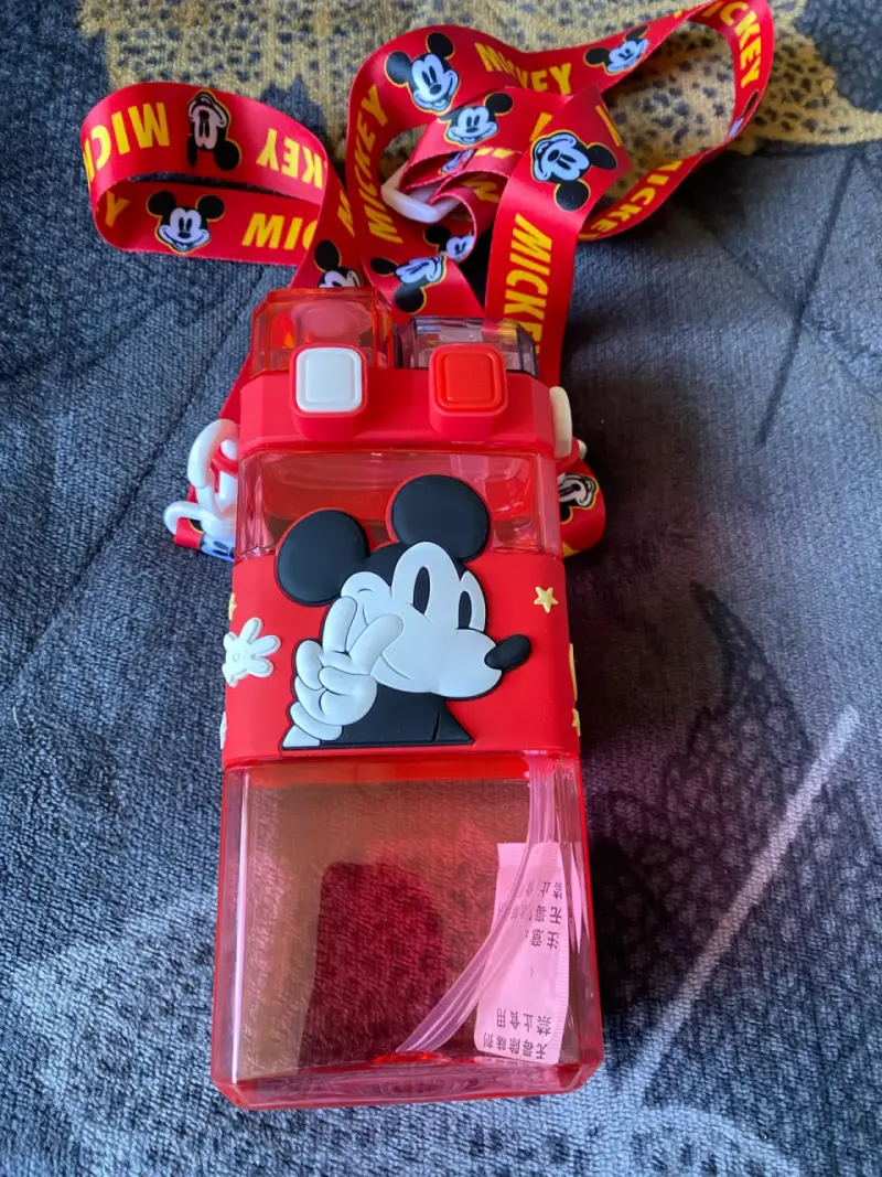 Botella de agua infantil Mickey Mouse roja - 1