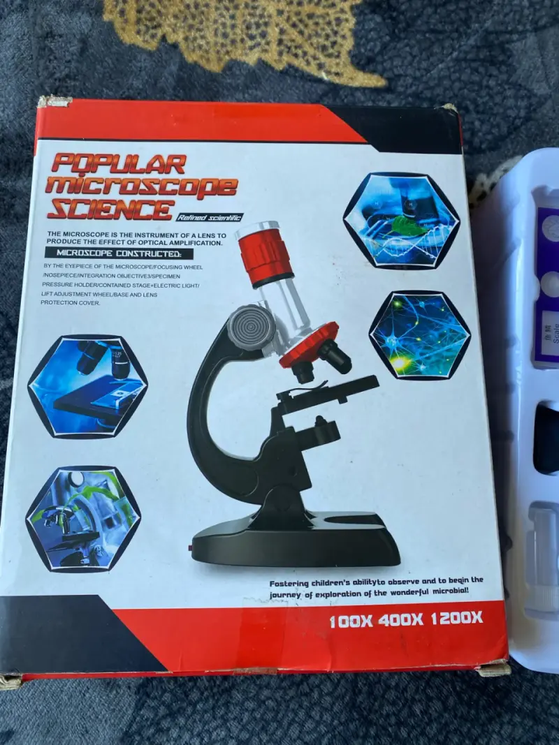 Microscopio Popular Science 100x 400x 1200x - 2