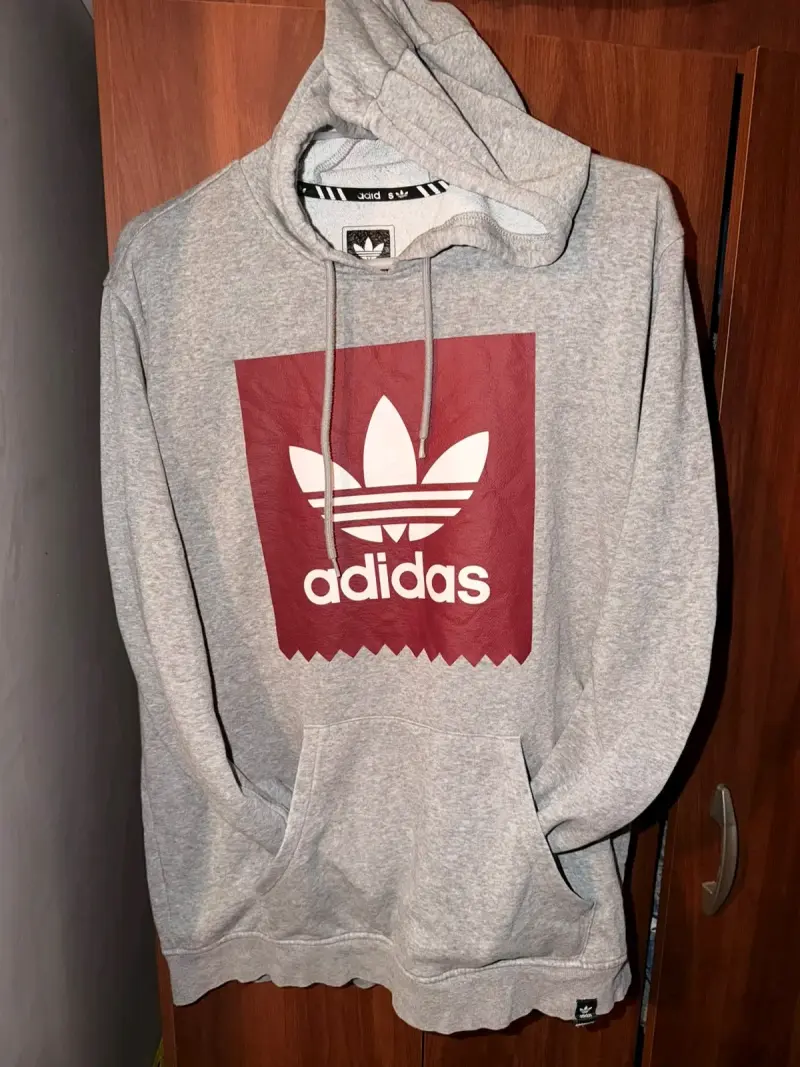 Polerón con capucha gris Adidas Originals