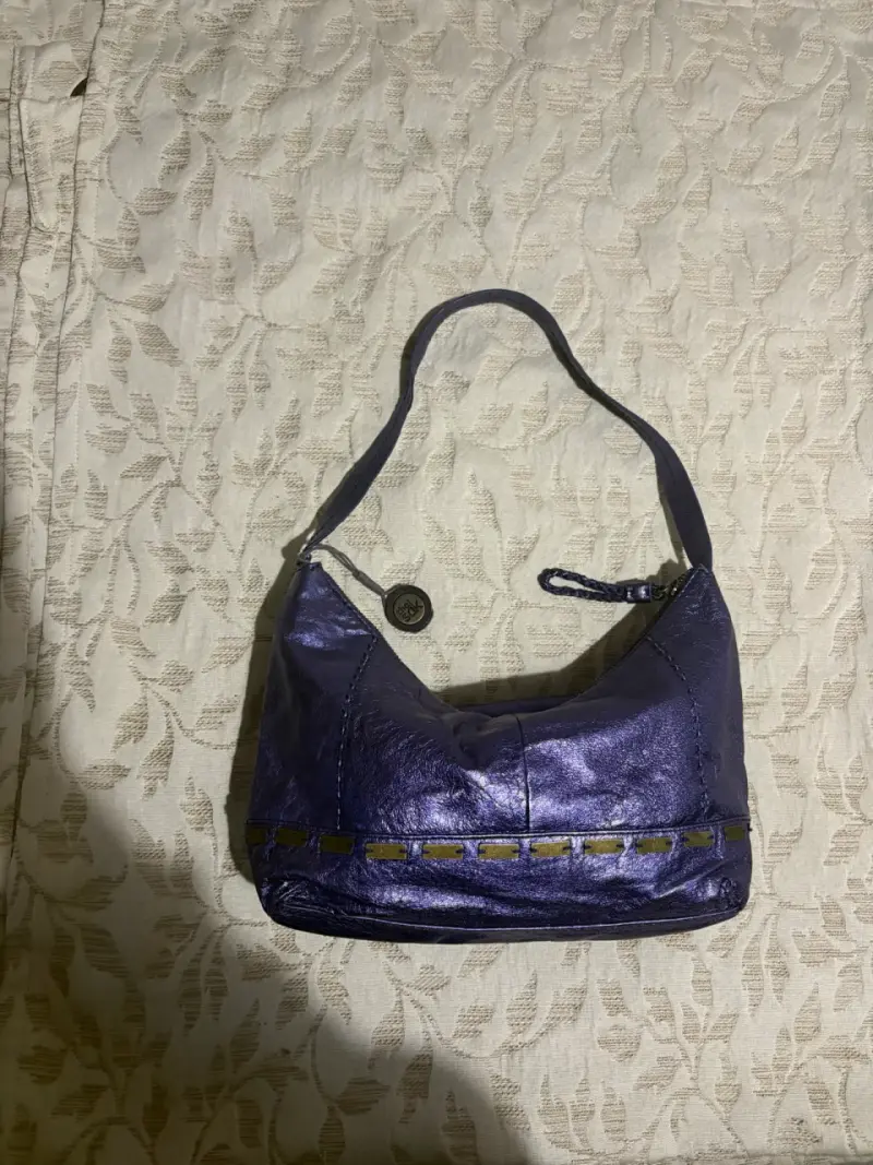 Cartera morada de cuero The Sak - 3