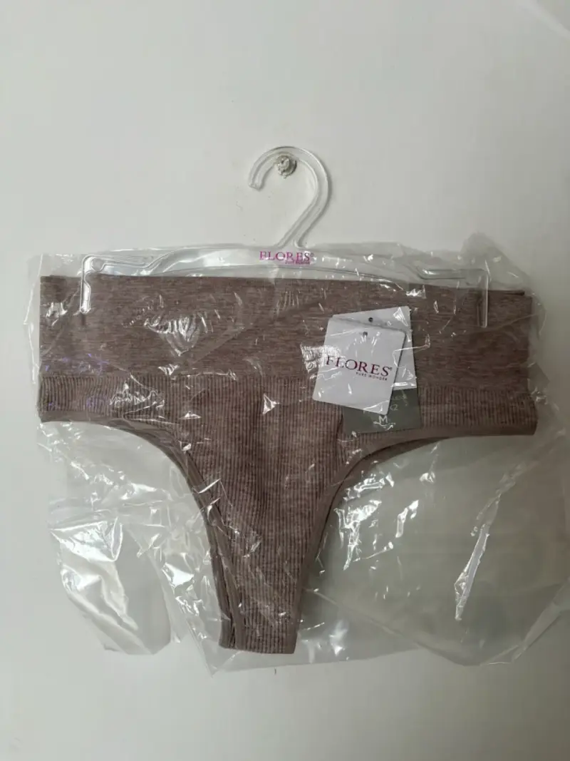 Calzón de mujer en negro y beige - 5