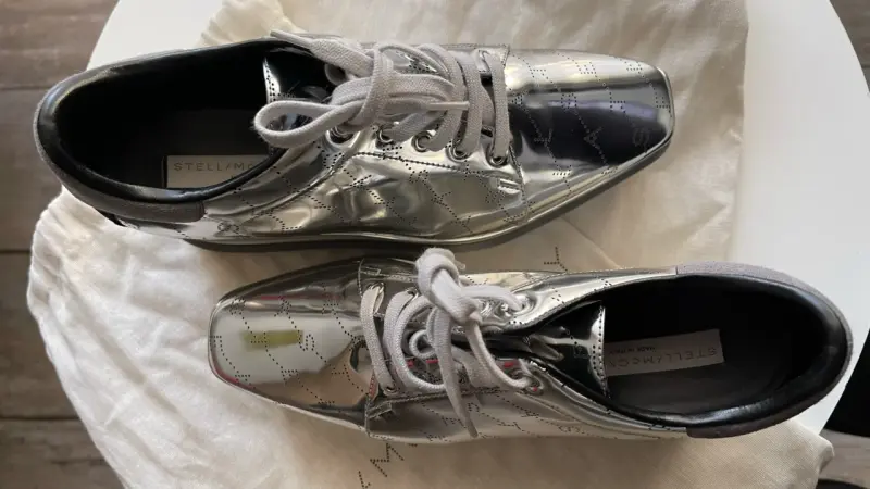 Zapatillas plataforma plateadas Stella McCartney - 2