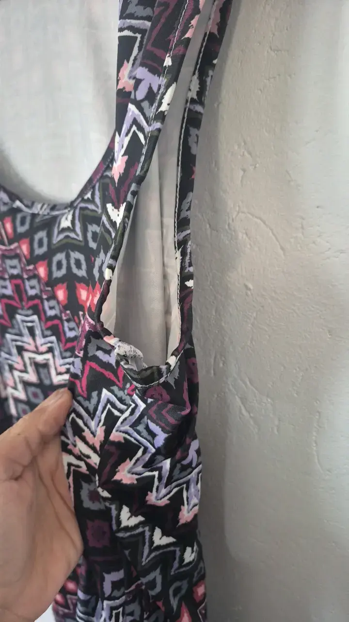 Blusa sin mangas con estampado geométrico - 2