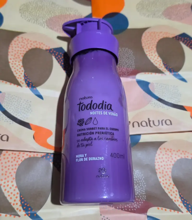 Crema Corporal Natura Tododia Mora y Flor de Durazno 400ml