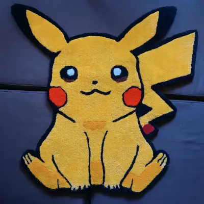 Alfombra tufting Pikachu - miniatura 1