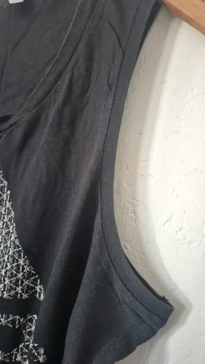 Polera sin mangas negra Adidas para hombre - miniatura 3