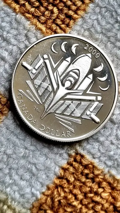 Dólar canadiense de Plata. Moneda polaca. - miniatura 2