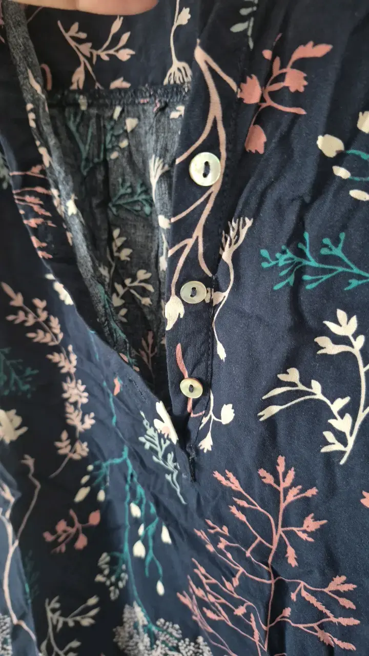 Blusa estampada floral azul Newport - 3