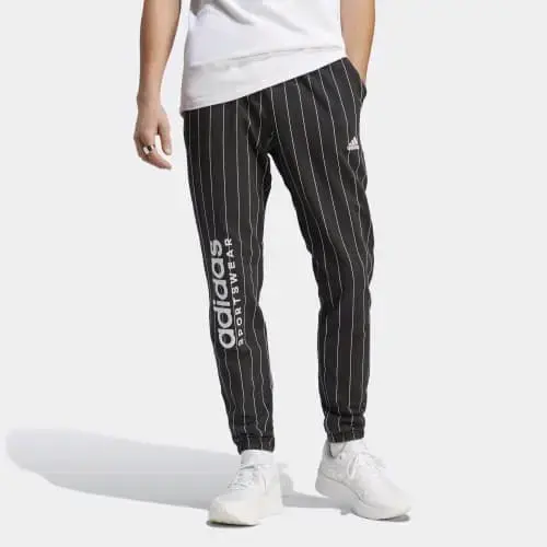 Pantalones deportivos Adidas rayados negros - 2