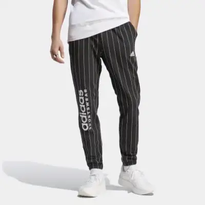 Pantalones deportivos Adidas rayados negros - miniatura 2