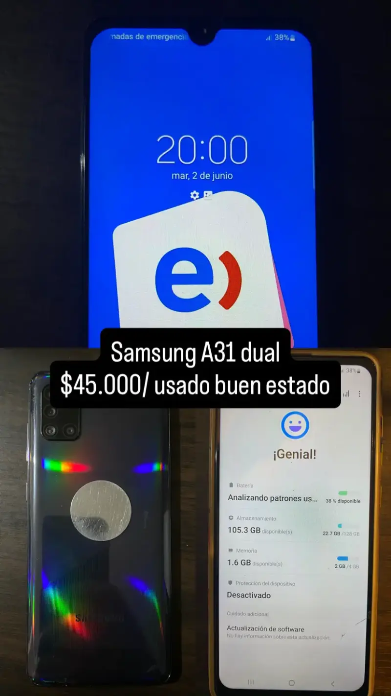 Samsung A31 Dual SIM en buen estado - 1