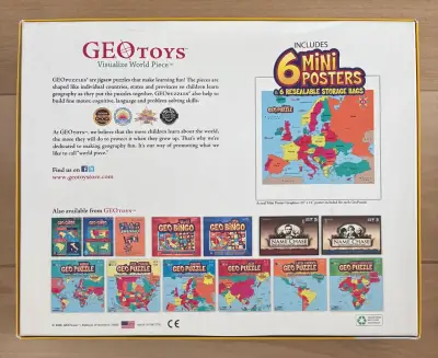 Set de 6 rompecabezas educativos GeoPuzzles para niños - miniatura 6