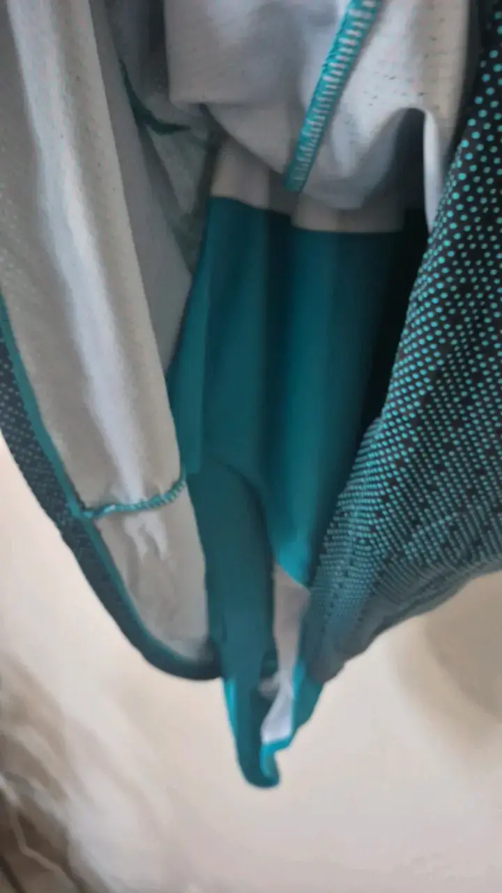 Vestido de baño estampado azul y negro - 2