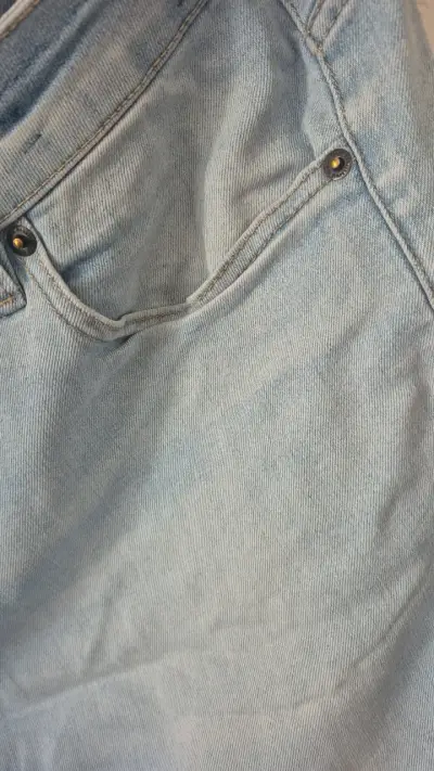 Shorts de mezclilla azul claro Robert Lewis - miniatura 4