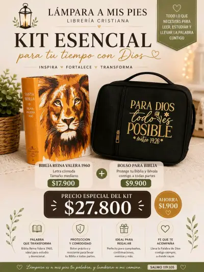Kit Esencial para Devocional con Biblia y Bolsa - miniatura 4