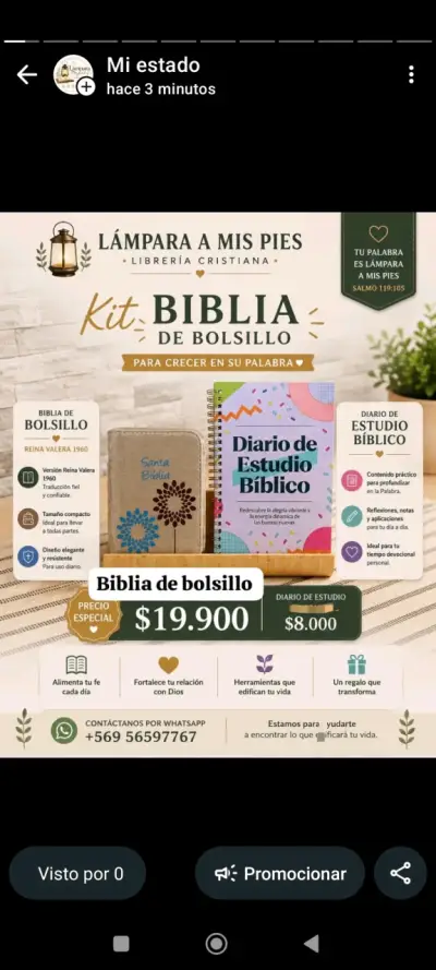 Kit Esencial para Devocional con Biblia y Bolsa - miniatura 6
