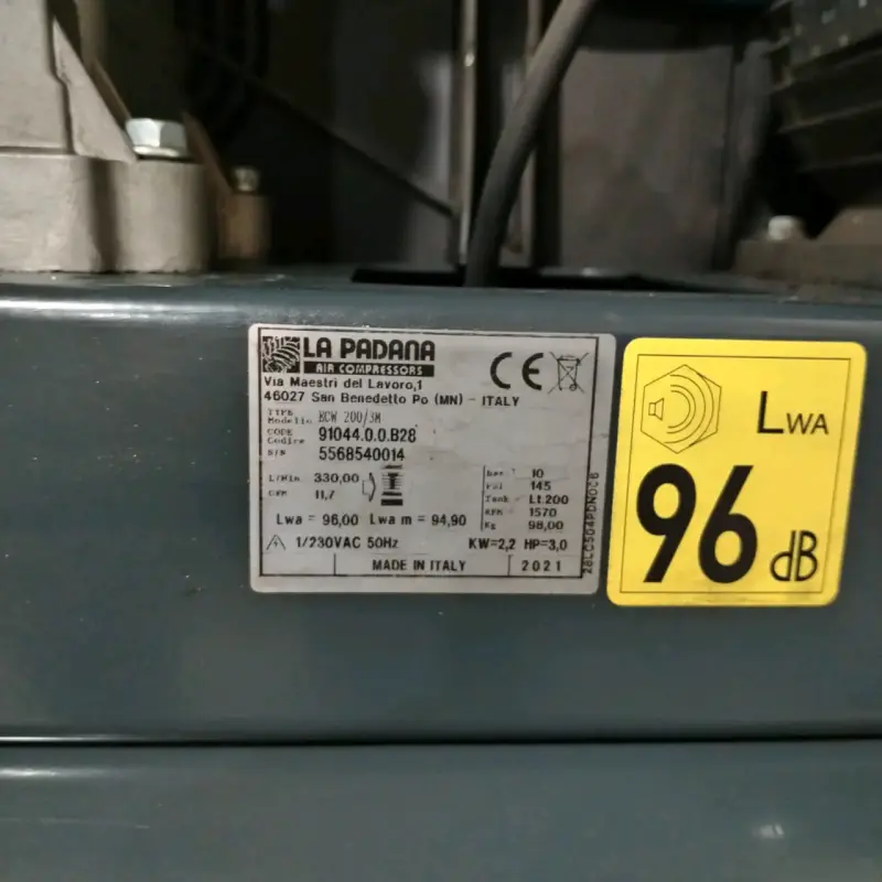 Compresor de Aire La Padana 200L 3HP - 2