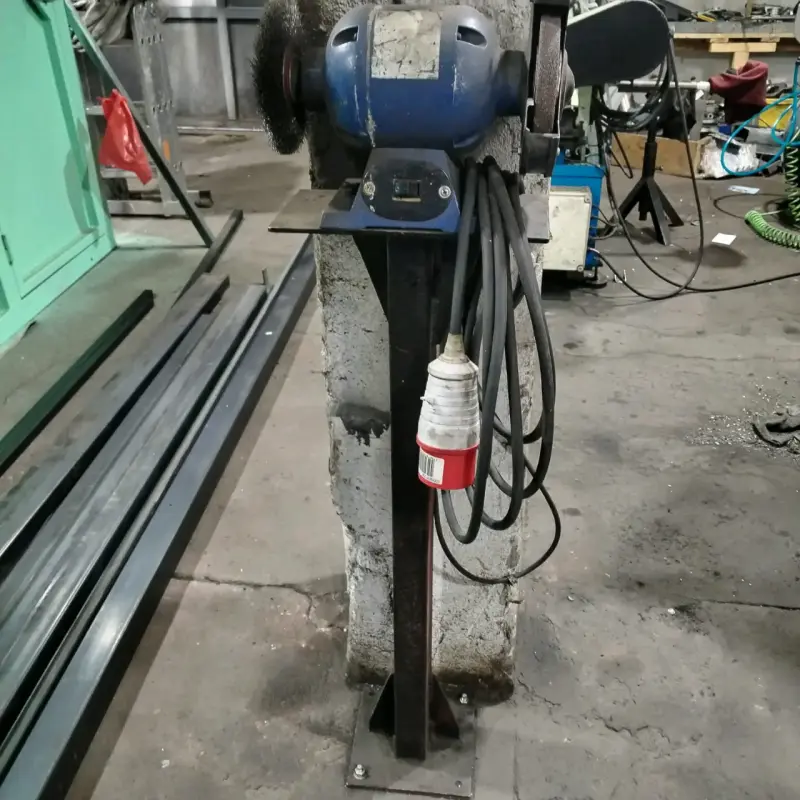 Esmeril de banco con pedestal industrial