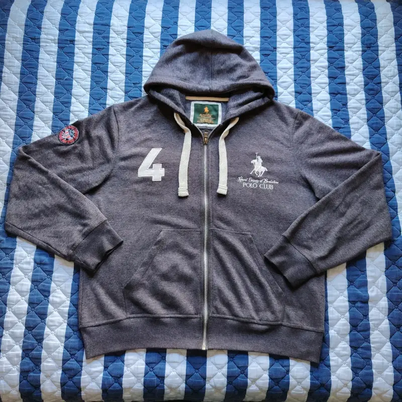 Polerón con capucha gris US Polo Assn - 1