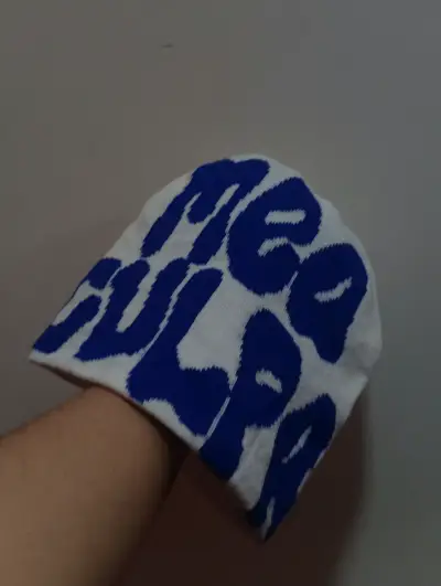 Gorro de lana blanco Mea culpa - miniatura 1