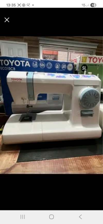 Máquina de Coser Toyota ECO15CB Blanca - miniatura 1