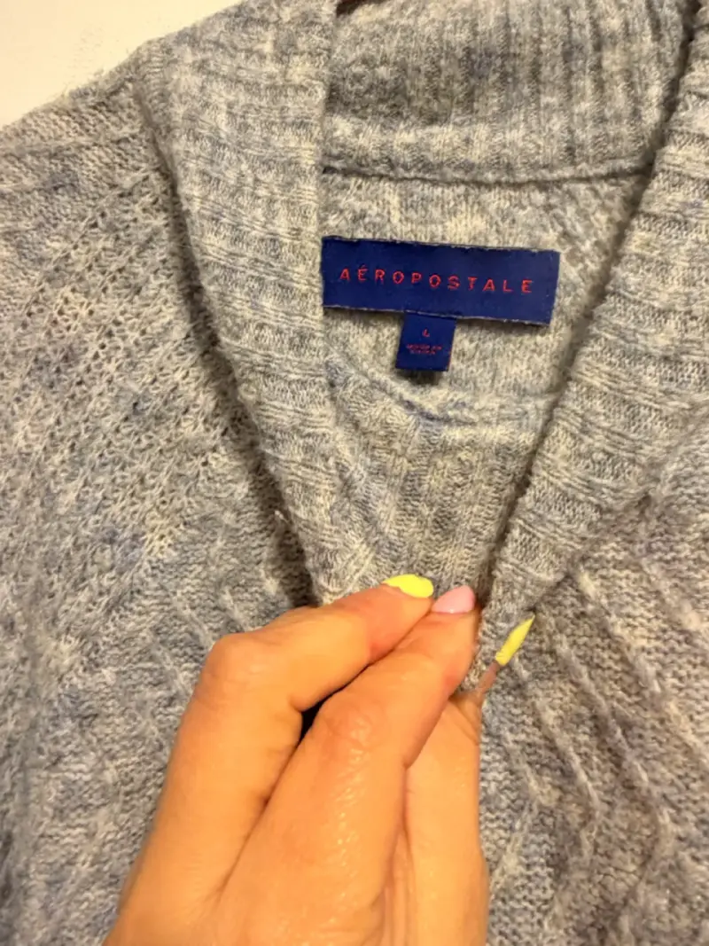 Suéter gris de lana Aeropostale para mujer - 3