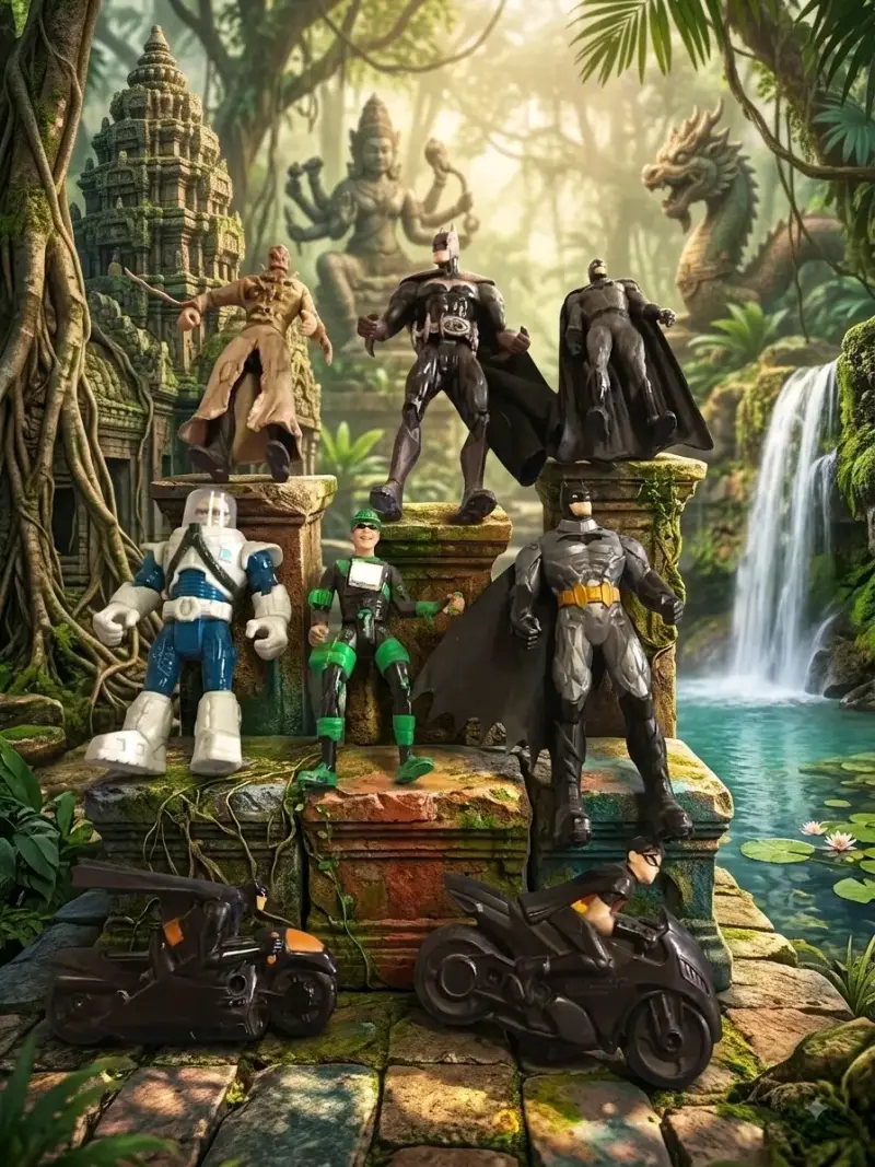 Figuras de acción Batman y Batgirl colección DC - 2
