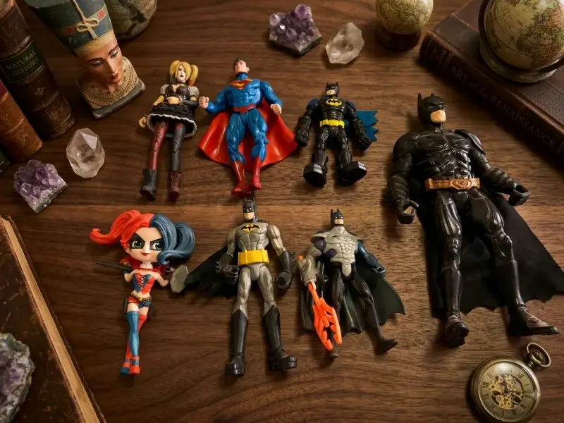 Figuras de acción Batman y Batgirl colección DC - 3