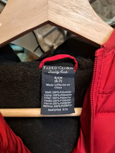 Chaqueta roja para niños Faded Glory - miniatura 4
