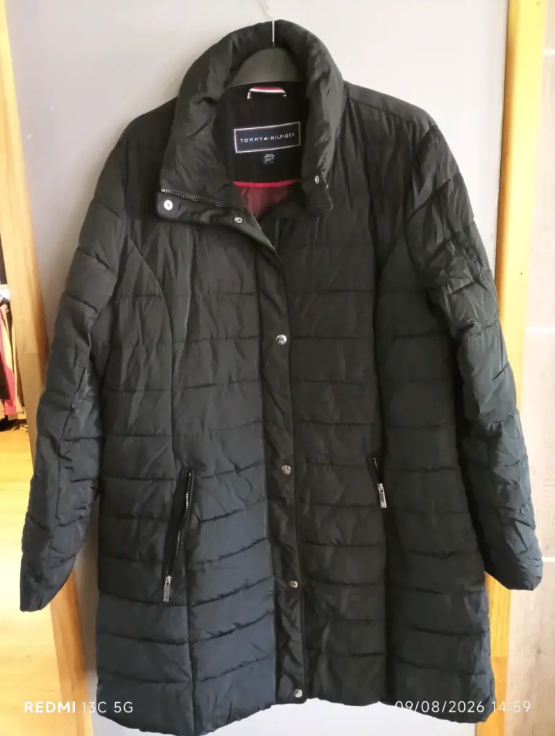 Chaqueta negro acolchado Tommy Hilfiger para mujer
