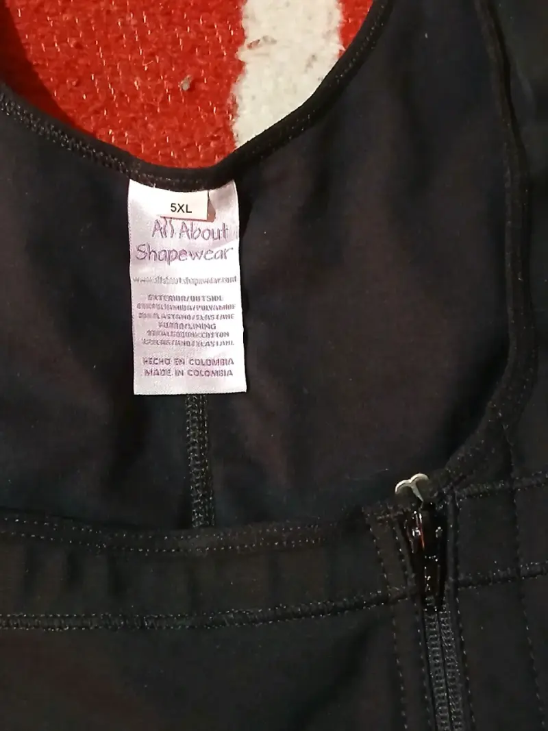 Faja colombiana negra talla 5XL alta compresión - 4