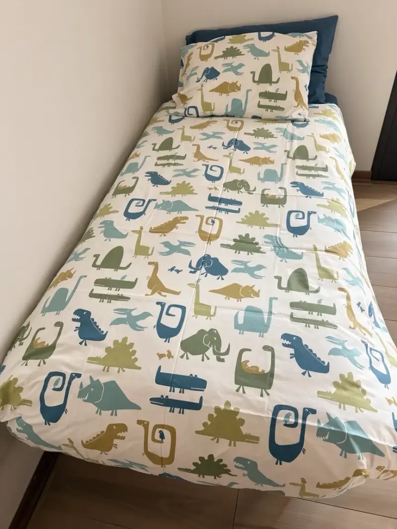 Funda de plumón infantil con diseño de dinosaurios - 1