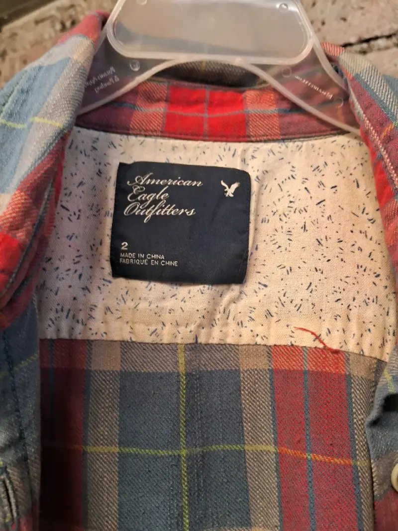 Camisa de franela a cuadros American Eagle - 2