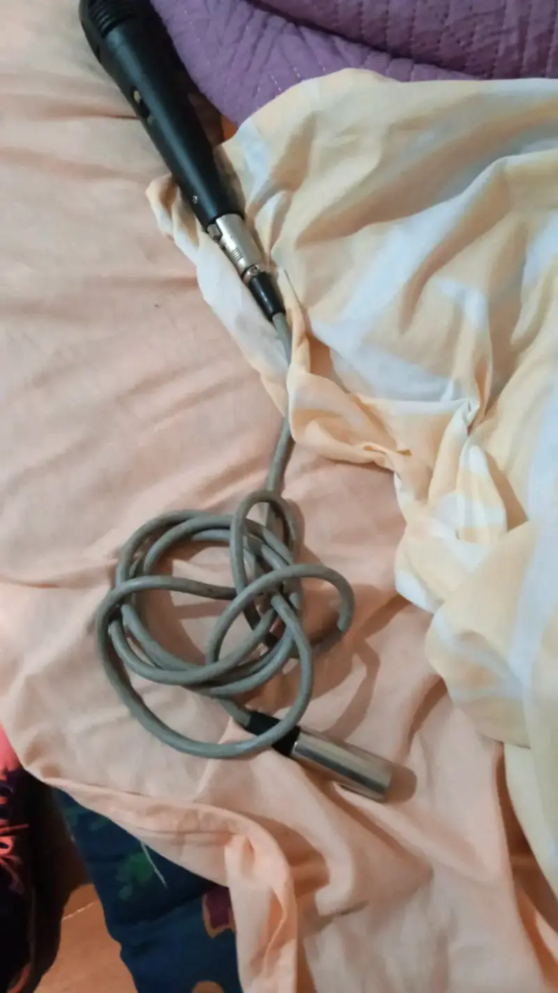 Micrófono dinámico con cable XLR