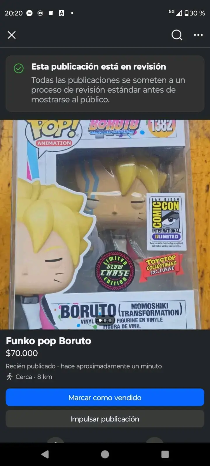 Funko Pop Boruto Edición Limitada