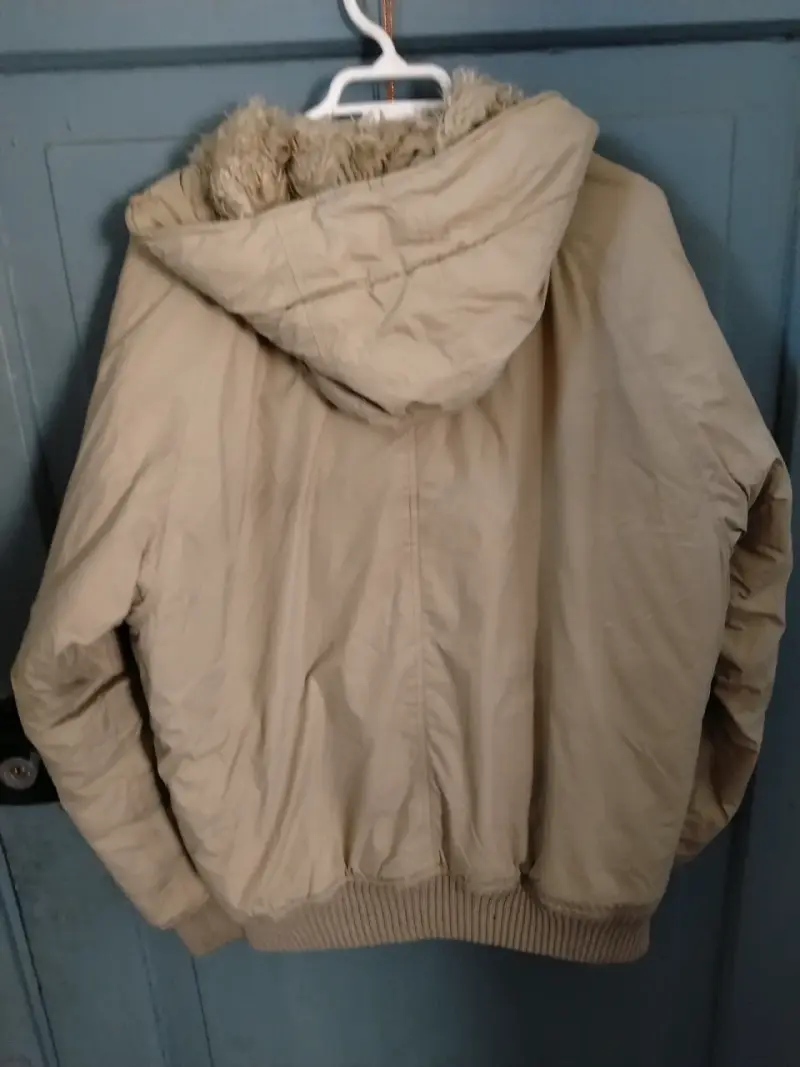 Chaqueta Tommy beige con capucha y forro - 6