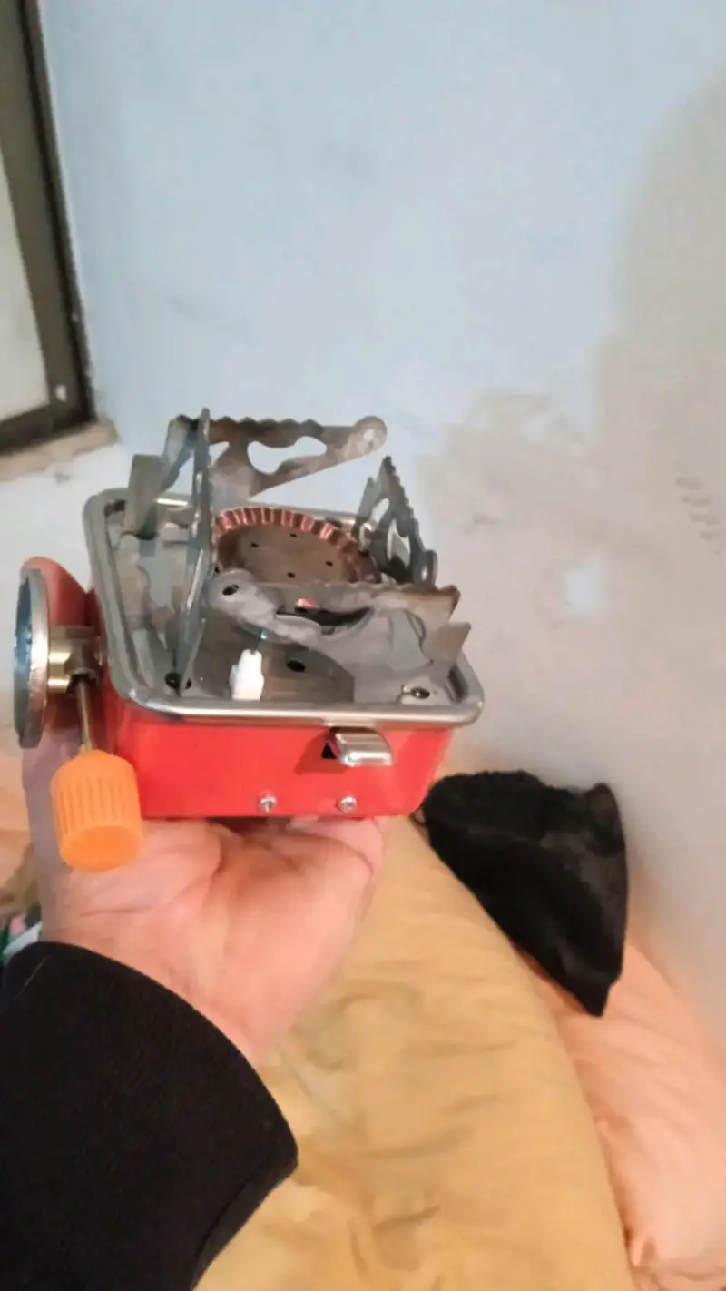 Cocina portátil a gas para camping