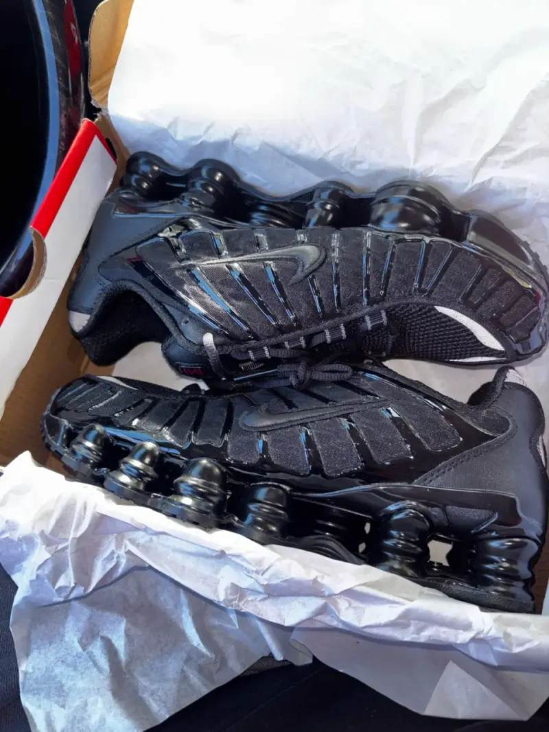 Zapatillas deportivas negras Nike Shox para hombre - 6