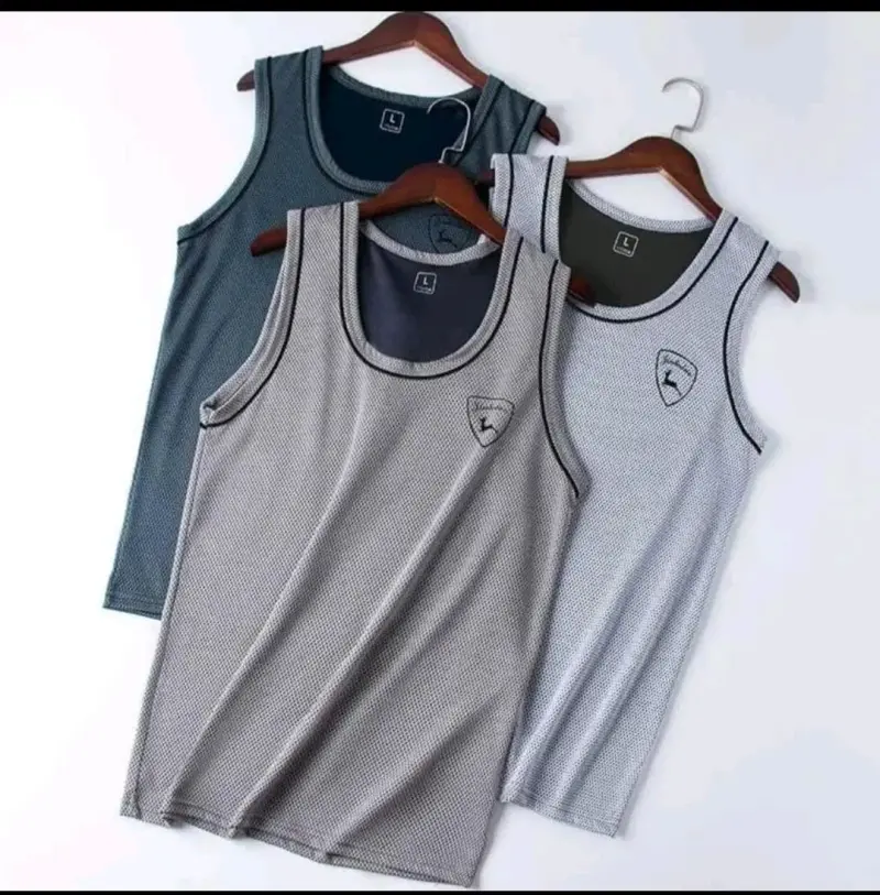 Poleras sin mangas deportivas para hombre en varios colores - 1