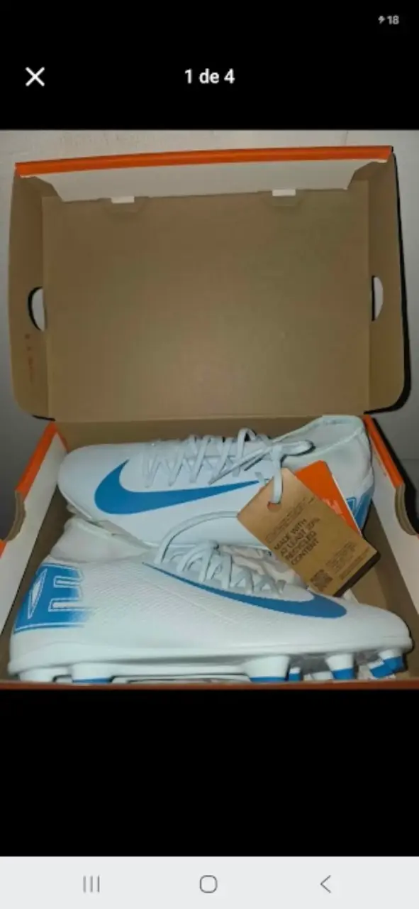Zapatillas de Fútbol Nike Superfly 10 Club FG/MG Blancas - 1