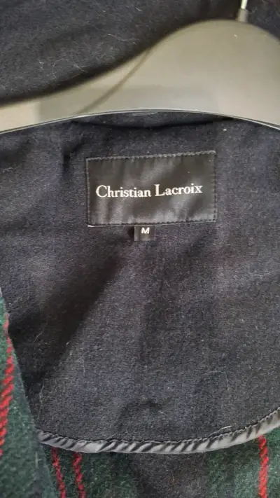 Abrigo con capucha Christian Lacroix azul marino - miniatura 2