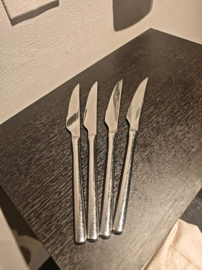 Juego de 4 cuchillos de acero inoxidable completo - 2