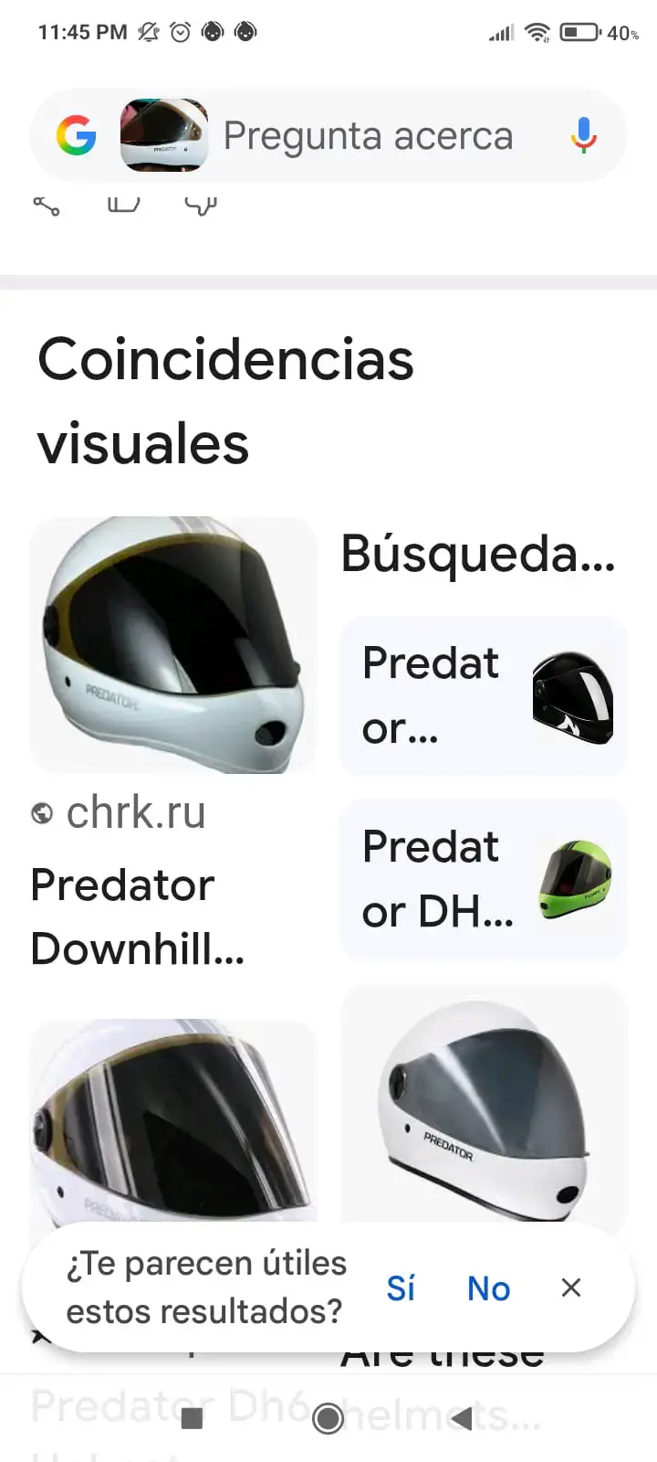 Casco Predator para downhill blanco