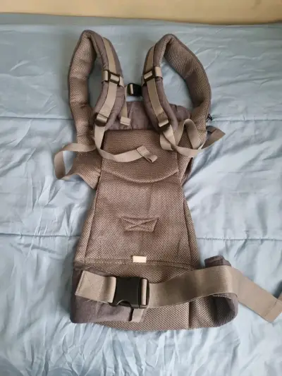 Mochila portabebé ergonómica gris - miniatura 1