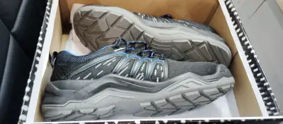 Zapatos de seguridad V-Flex negros y azules - miniatura 2