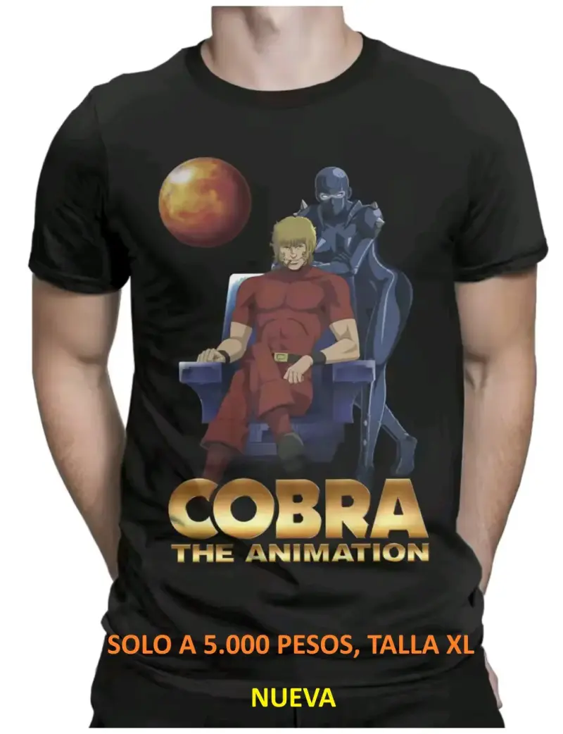 Polera Cobra The Animation Negra Talla XL